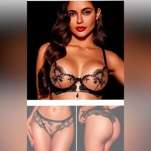 Honey Birdette Laura Bra and brief set! Super rare NWT 34C and medium M